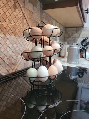 Triple-Tier Wire Egg Holder